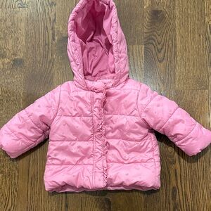 HEART PRINT WINTER COAT